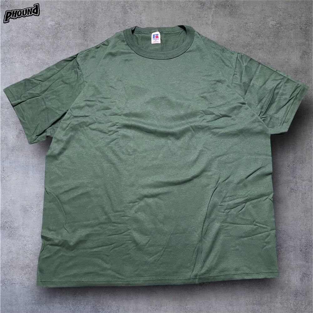 Vtg Russell Athletic XXL Pine Green Basic T-Shirt NWOT  23
